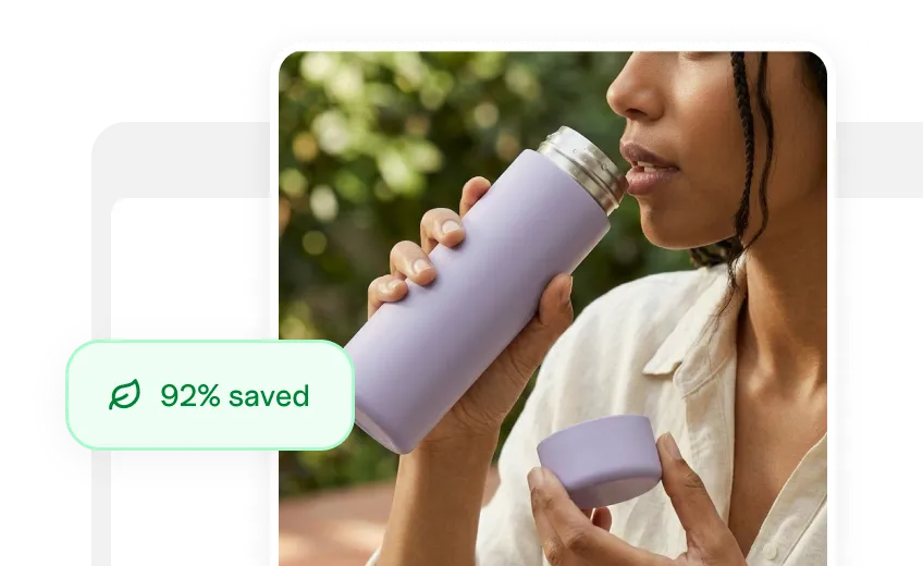 Fitness bottle campaign lifestyle product visual
